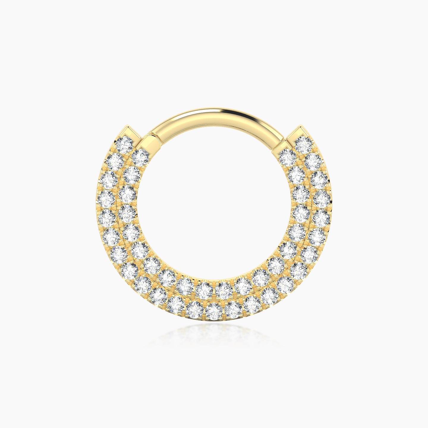 Thalia | 18k Yellow Gold 9.5 mm Diamond Septum Piercing