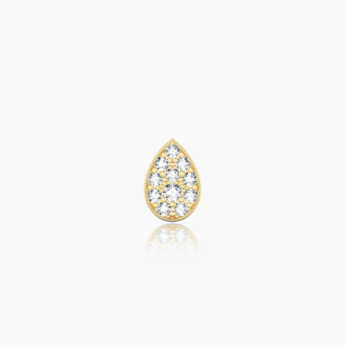 Thalie | 18k Yellow Gold 6.5 mm 5 mm Diamond Piercing