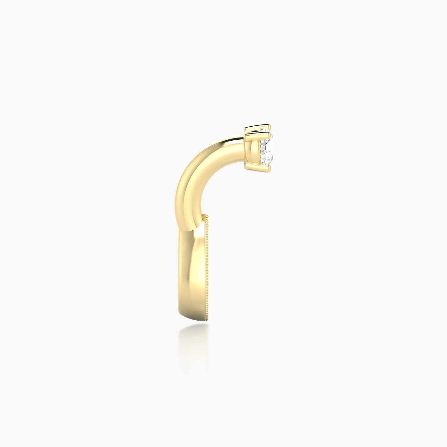Thalie | 18k Yellow Gold 6 mm 6.5 mm Diamond Navel Piercing