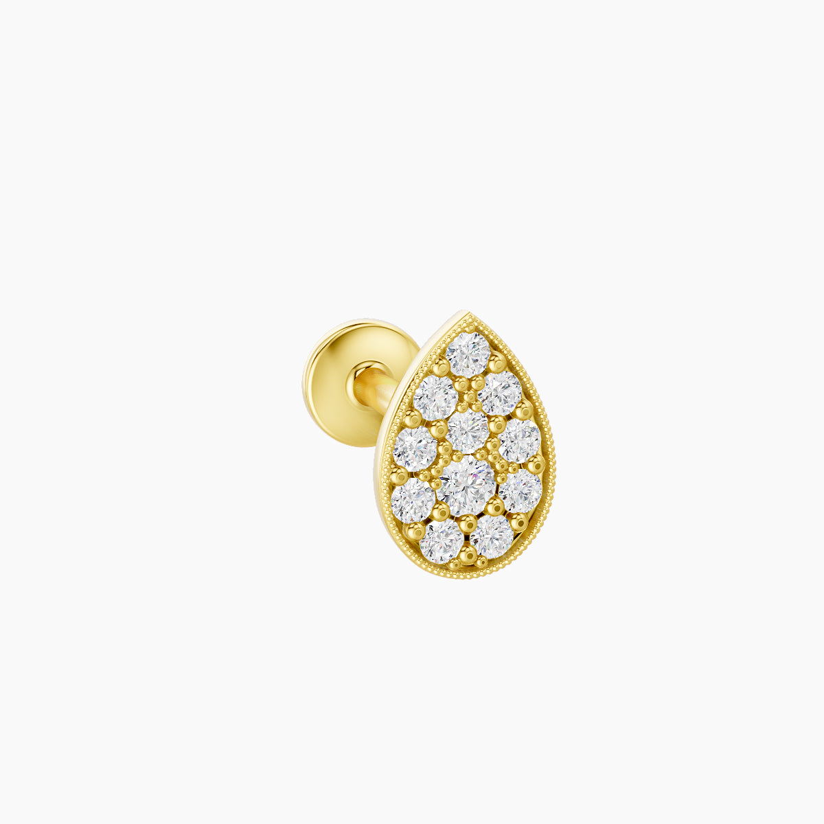 Thalie | 18k Yellow Gold 6.5 mm 6.5 mm Diamond Piercing