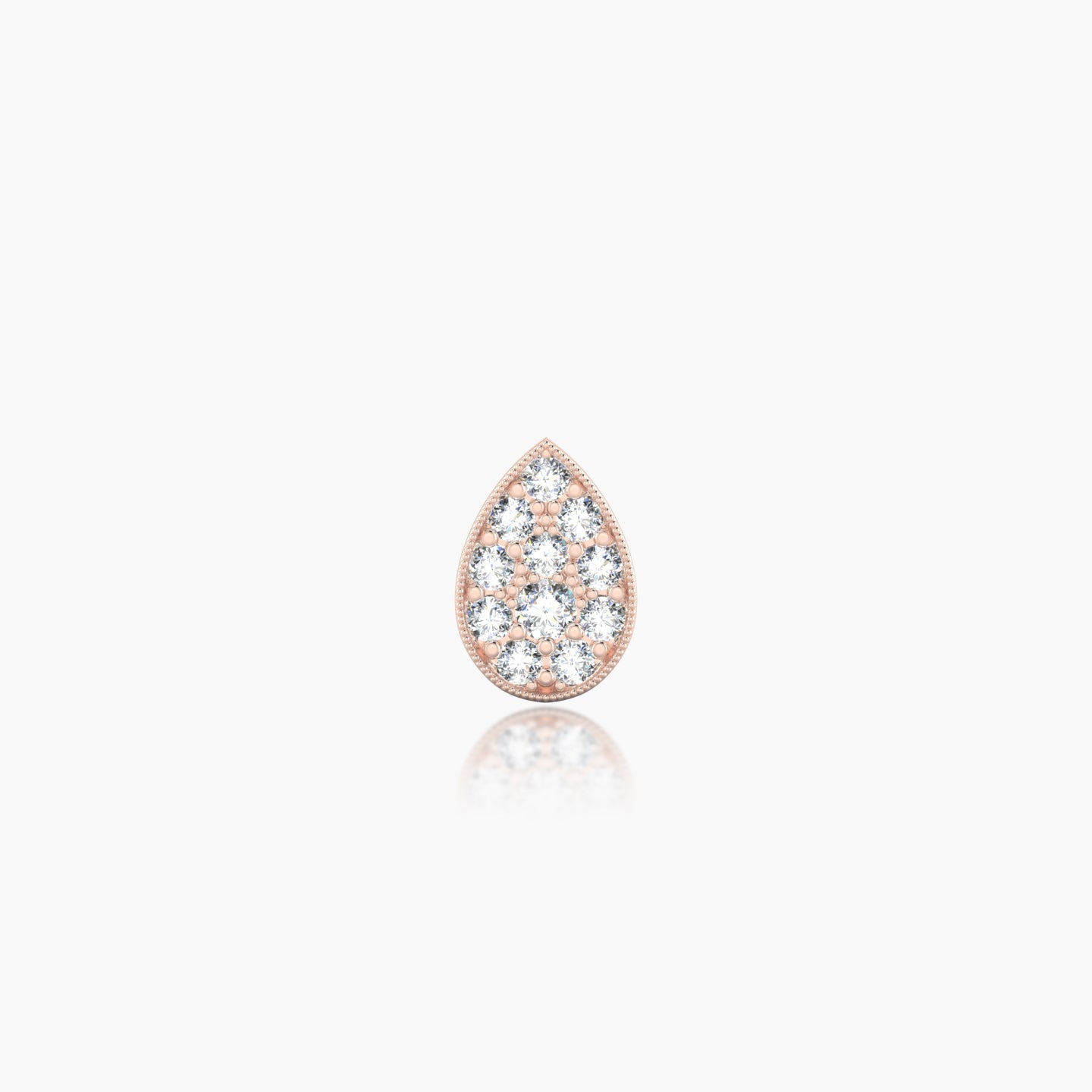 Thalie | 18k Rose Gold 6.5 mm 6.5 mm Diamond Piercing
