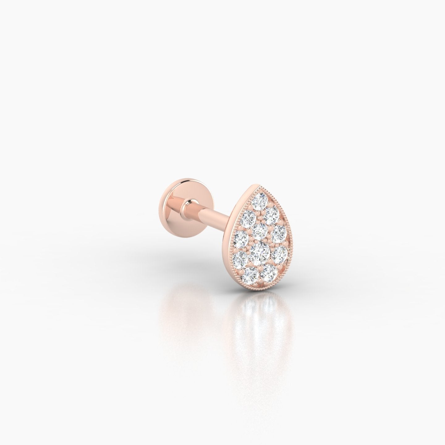 Thalie | 18k Rose Gold 6.5 mm 6.5 mm Diamond Piercing