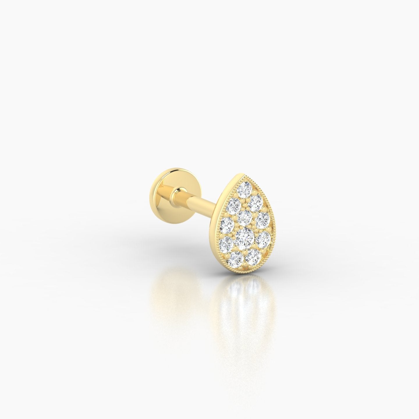 Thalie | 18k Yellow Gold 6.5 mm 6.5 mm Diamond Piercing
