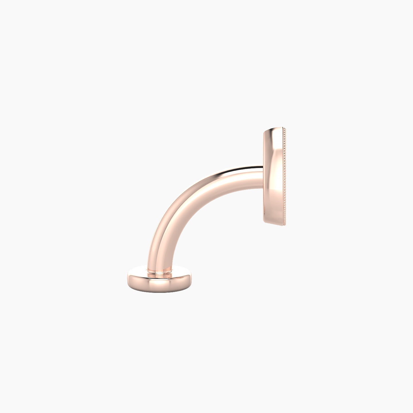 Thalie | 18k Rose Gold 6.5 mm 8 mm Diamond Floating Navel Piercing