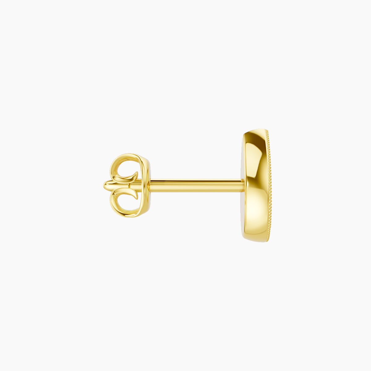 Thalie | 18k Yellow Gold 6.5 mm Diamond Earring