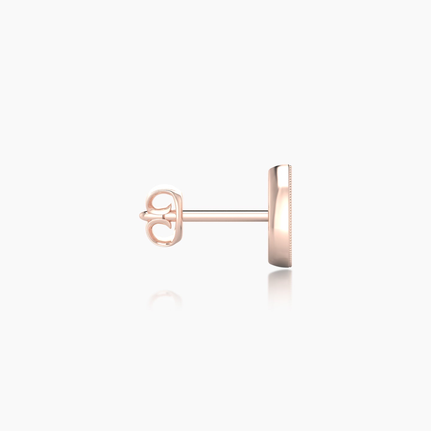Thalie | 18k Rose Gold 6.5 mm Diamond Earring