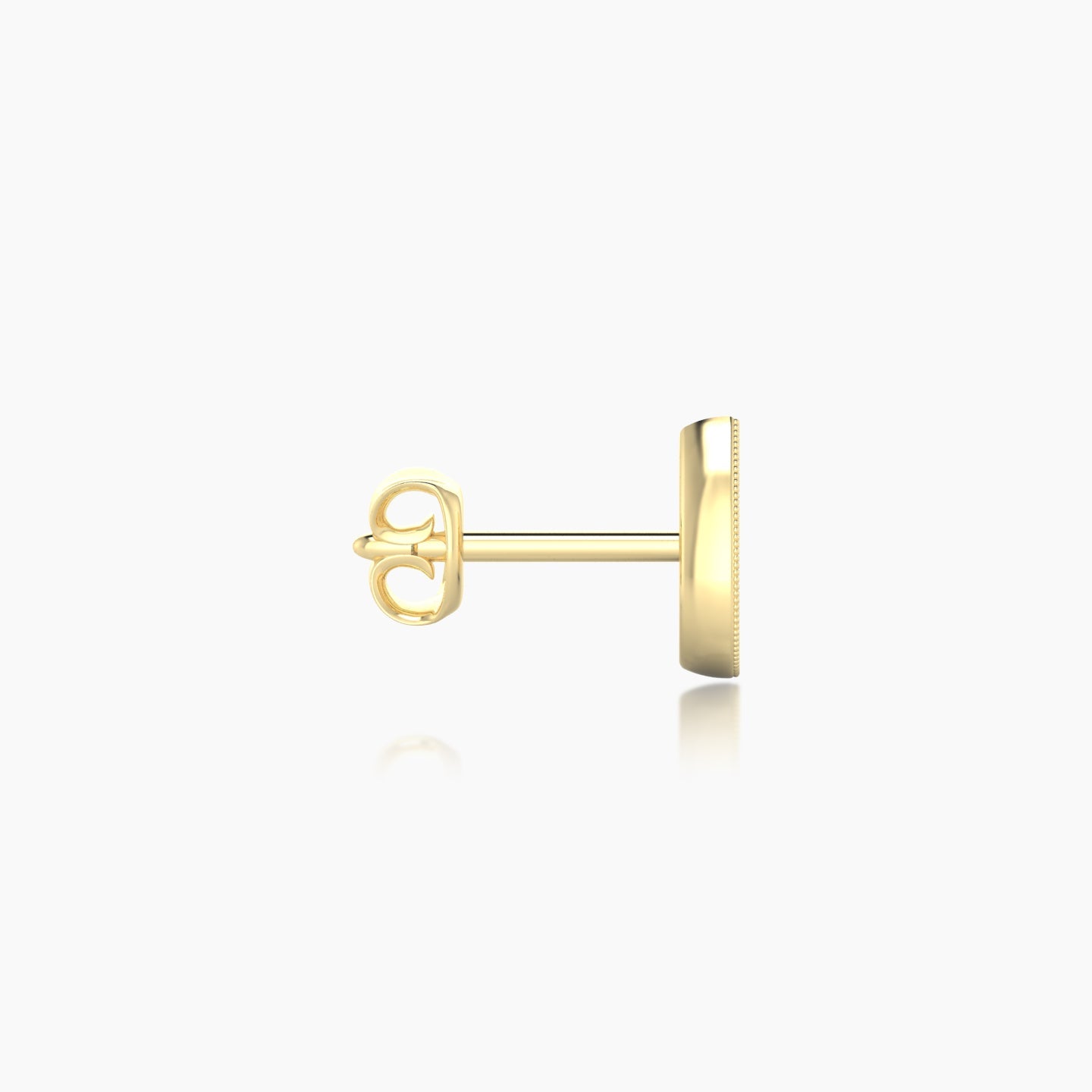 Thalie | 18k Yellow Gold 6.5 mm Diamond Earring