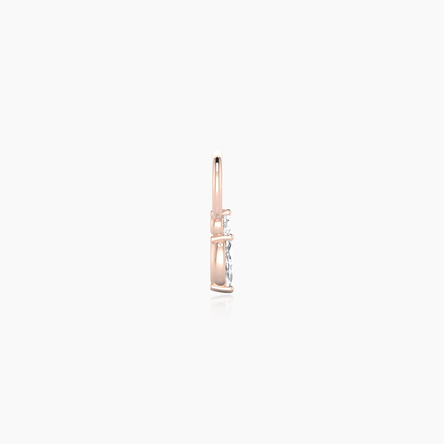 Thea | 18k Rose Gold 5.5 mm Diamond Charm