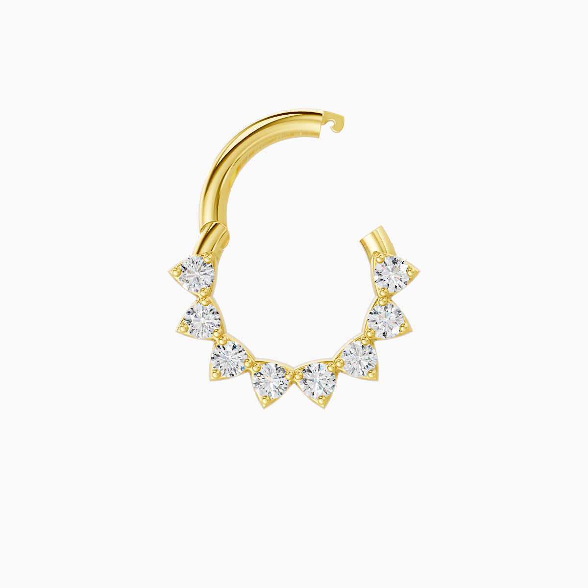Uma | 18k Yellow Gold 6.5 mm Diamond Septum Piercing