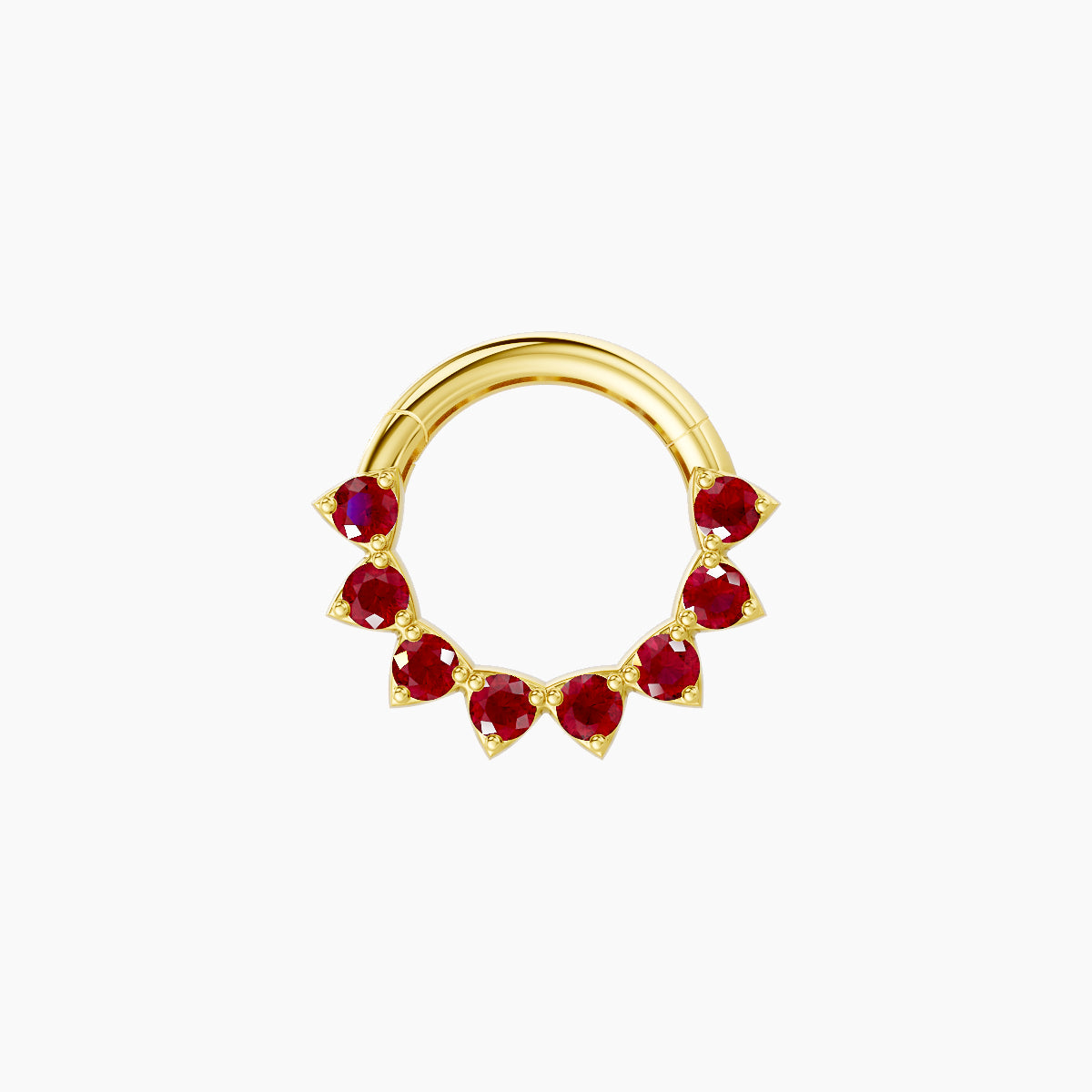 Uma | 18k Yellow Gold 6.5 mm Ruby Septum Piercing