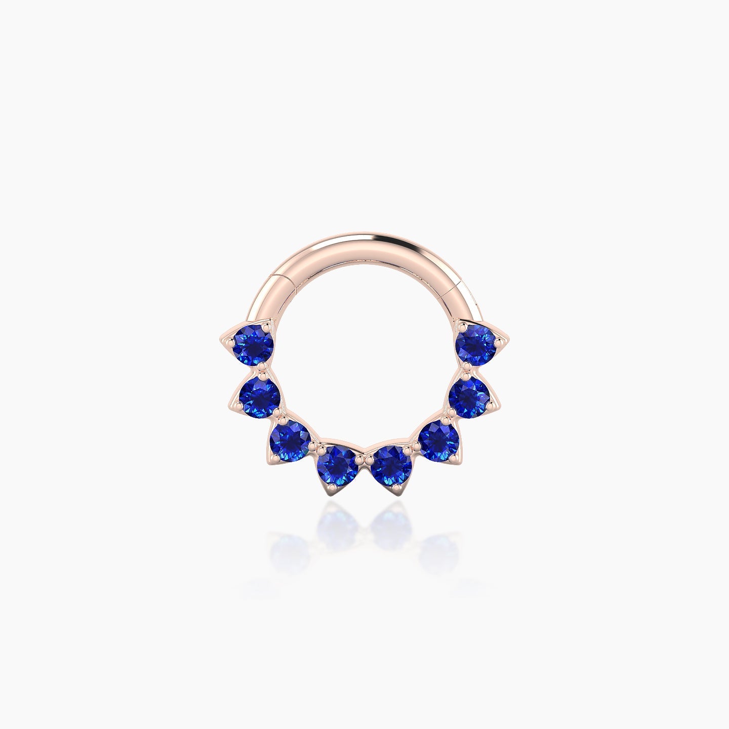 Uma | 18k Rose Gold 6.5 mm Sapphire Septum Piercing