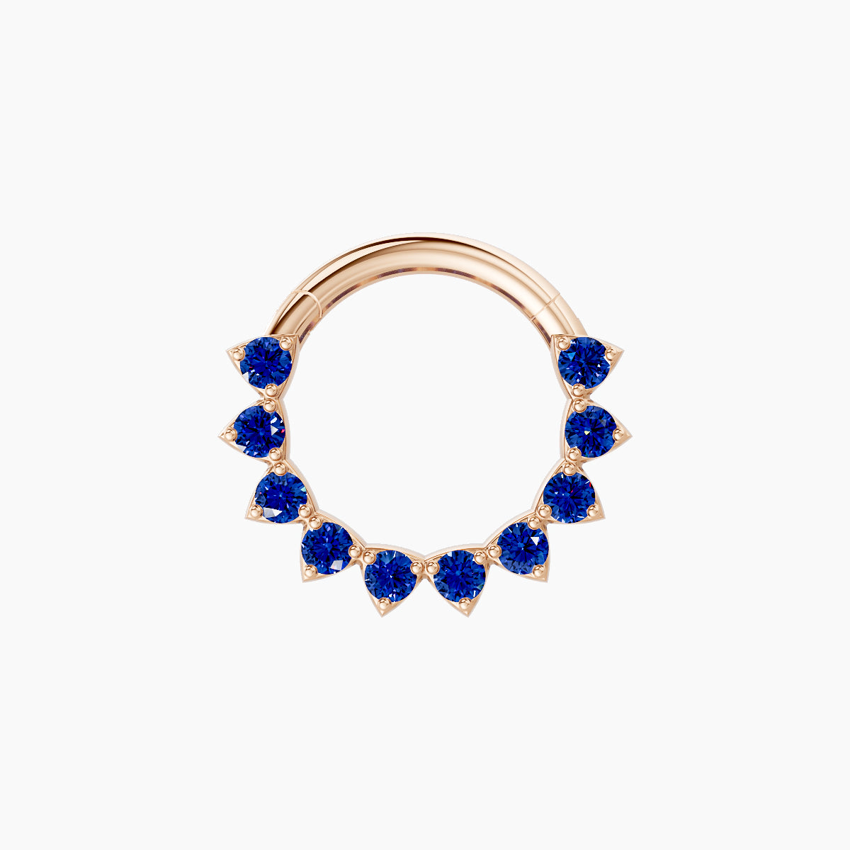 Uma | 18k Rose Gold 8 mm Sapphire Septum Piercing