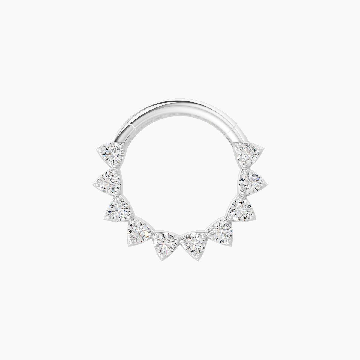 Uma | 18k White Gold 8 mm Diamond Septum Piercing