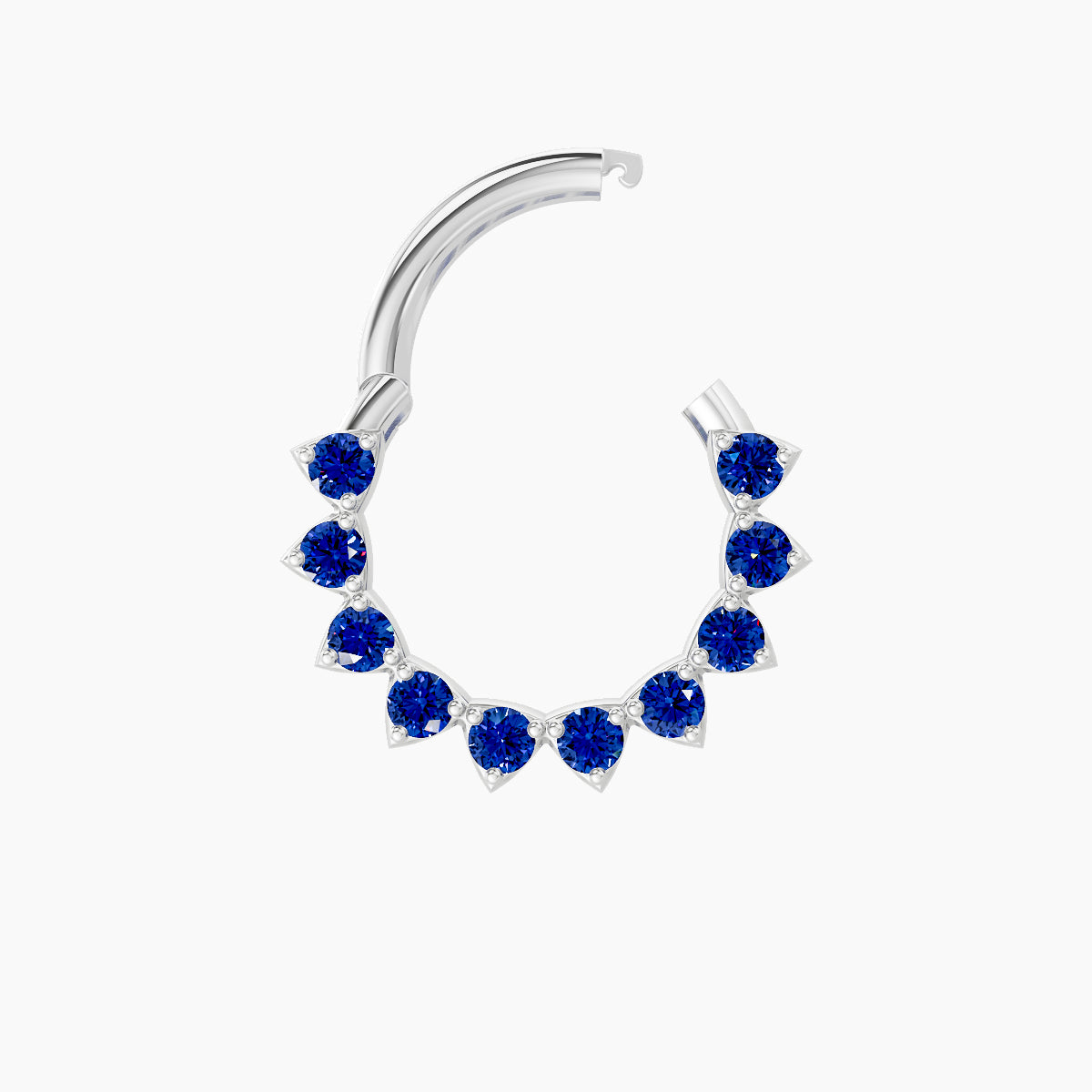 Uma | 18k White Gold 8 mm Sapphire Septum Piercing