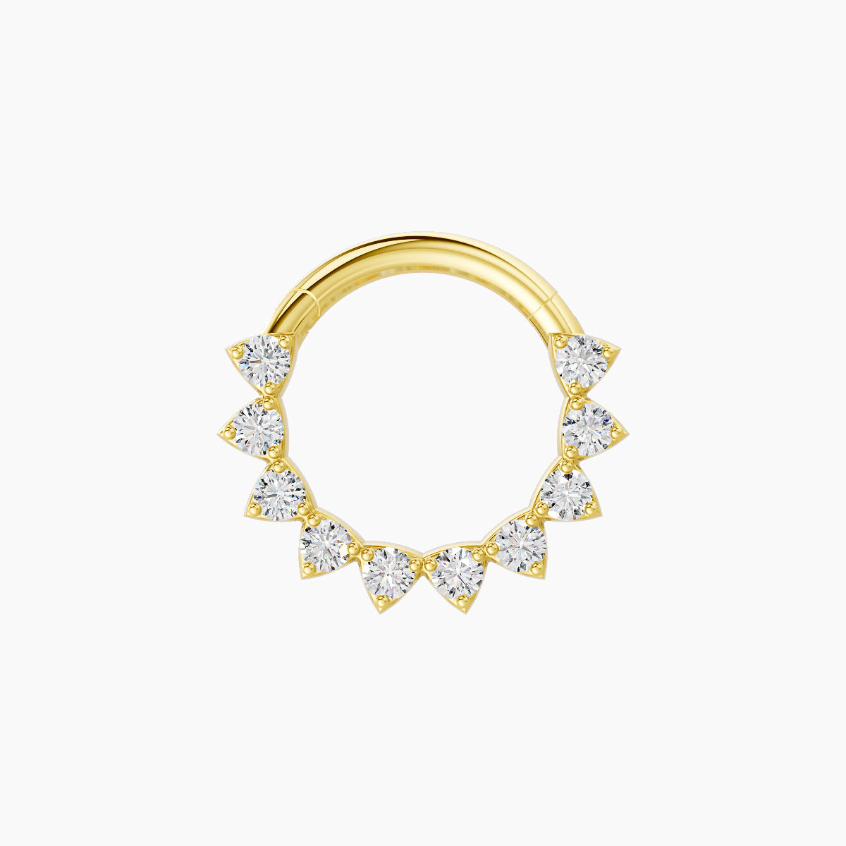 Uma | 18k Yellow Gold 8 mm Diamond Septum Piercing