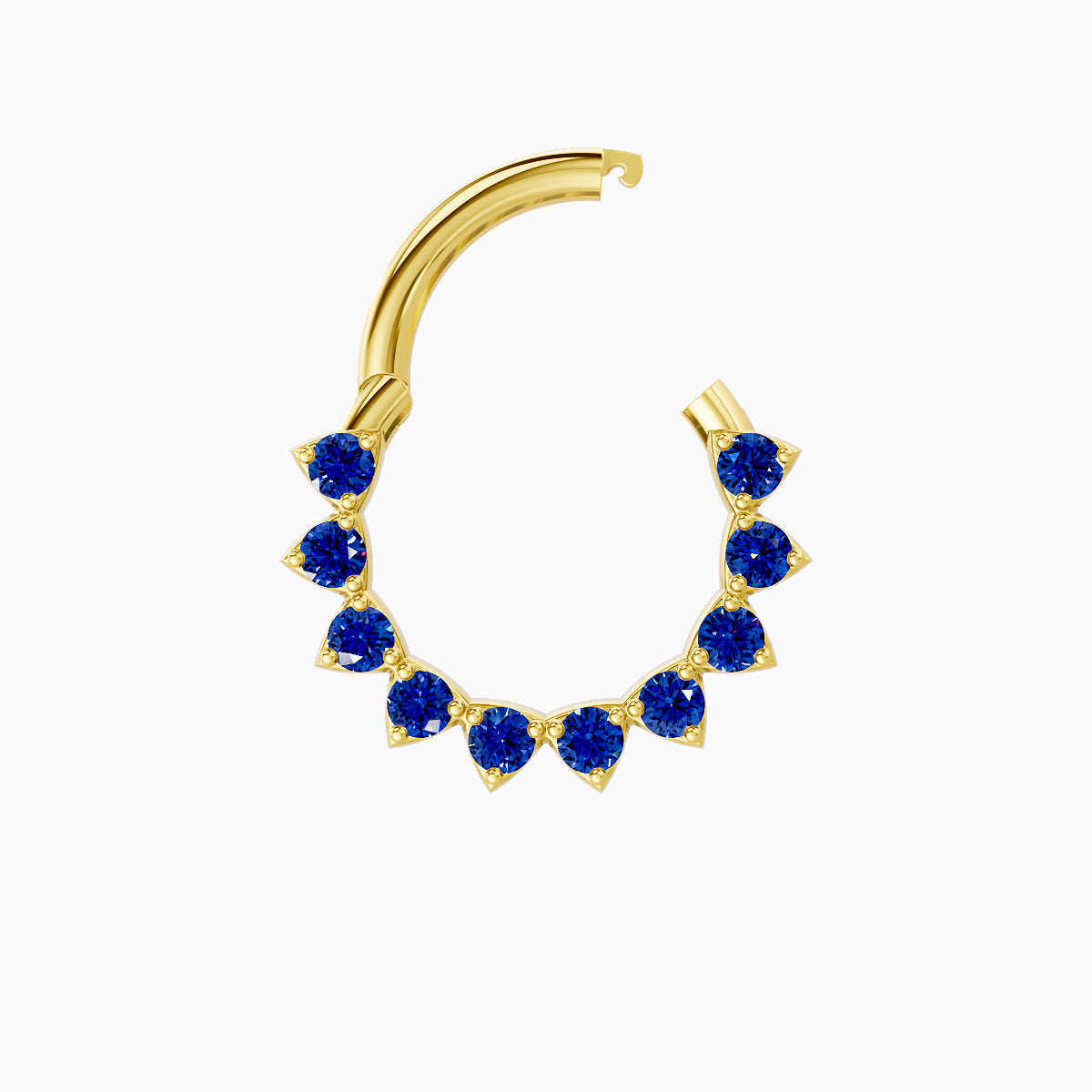 Uma | 18k Yellow Gold 8 mm Sapphire Septum Piercing
