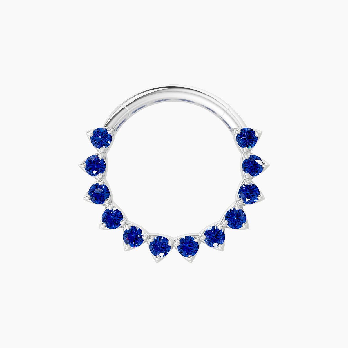 Uma | 18k White Gold 9.5 mm Sapphire Septum Piercing