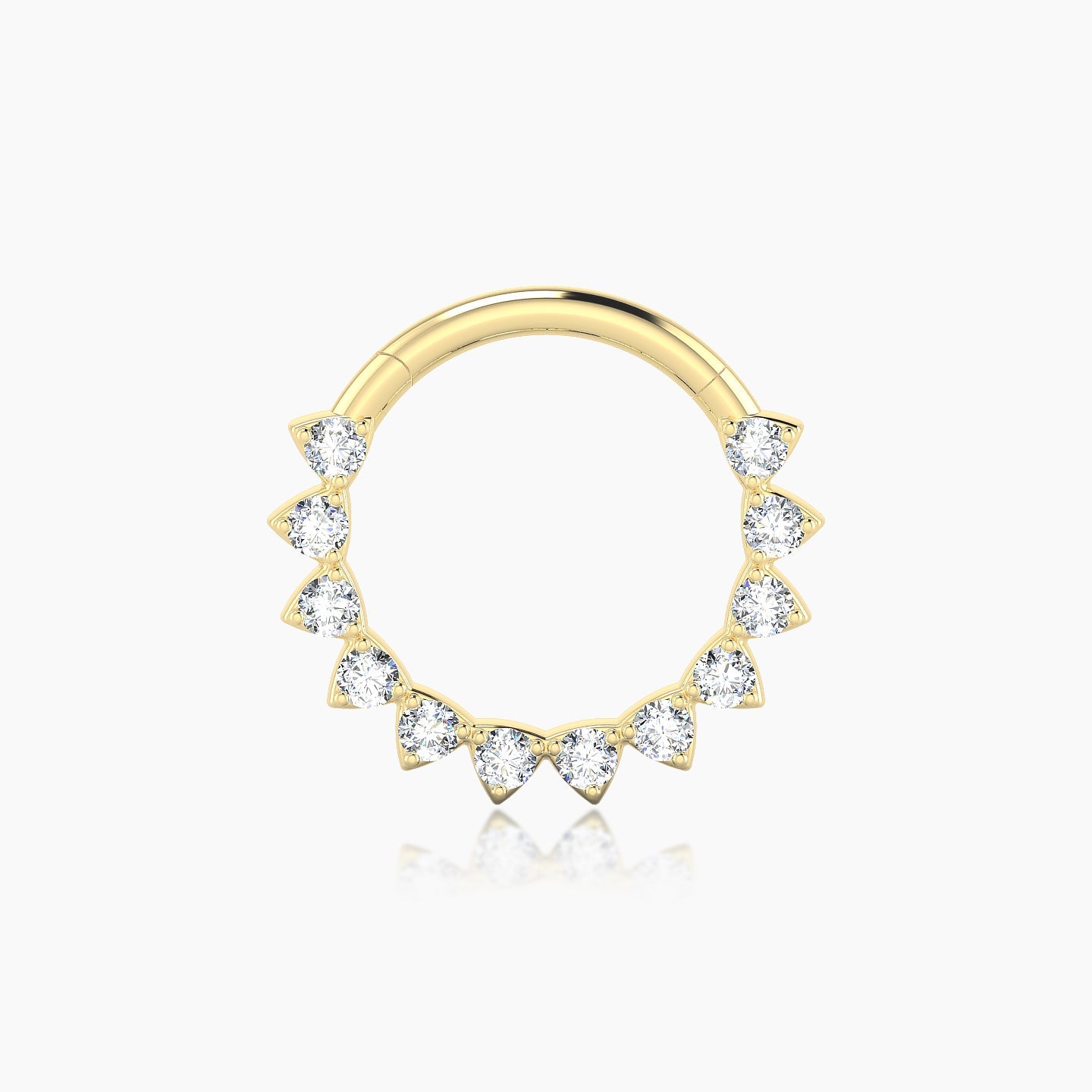 Uma | 18k Yellow Gold 9.5 mm Diamond Septum Piercing