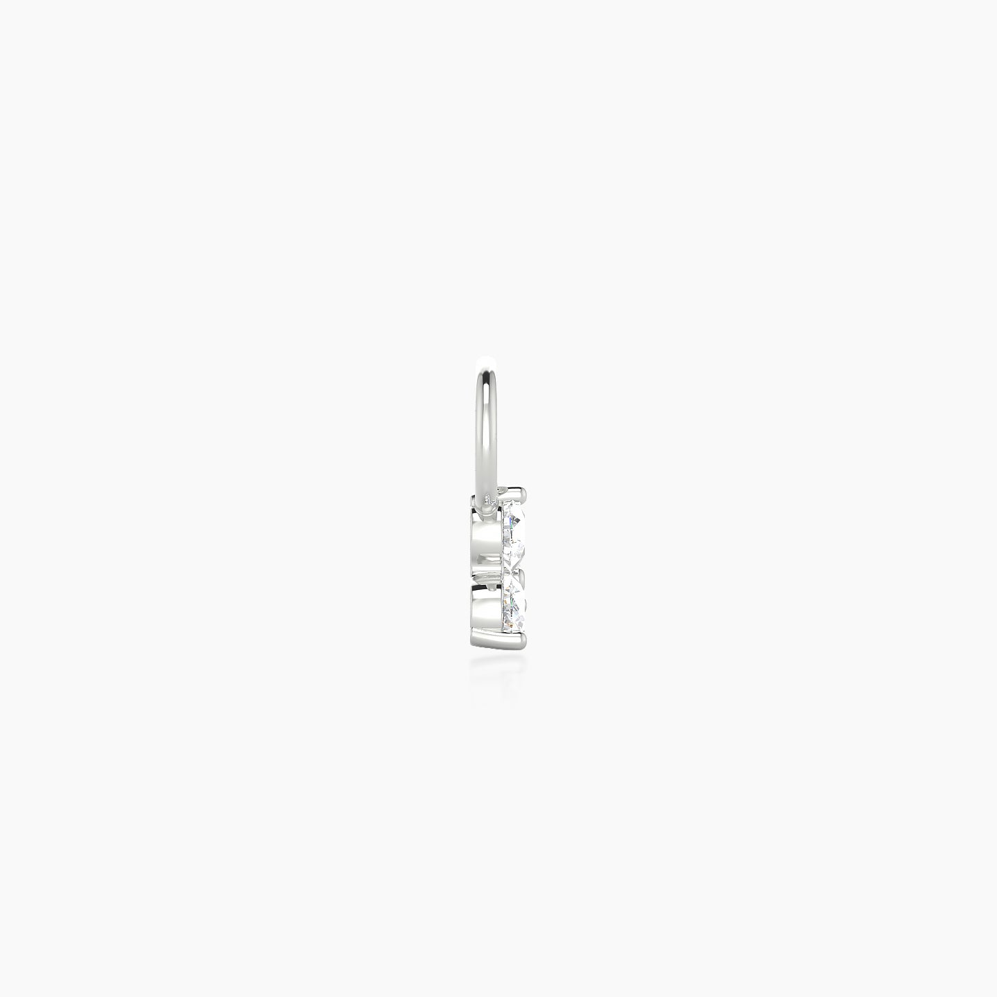 Venus | 18k White Gold 4.5 mm Trilogy Diamond Charm