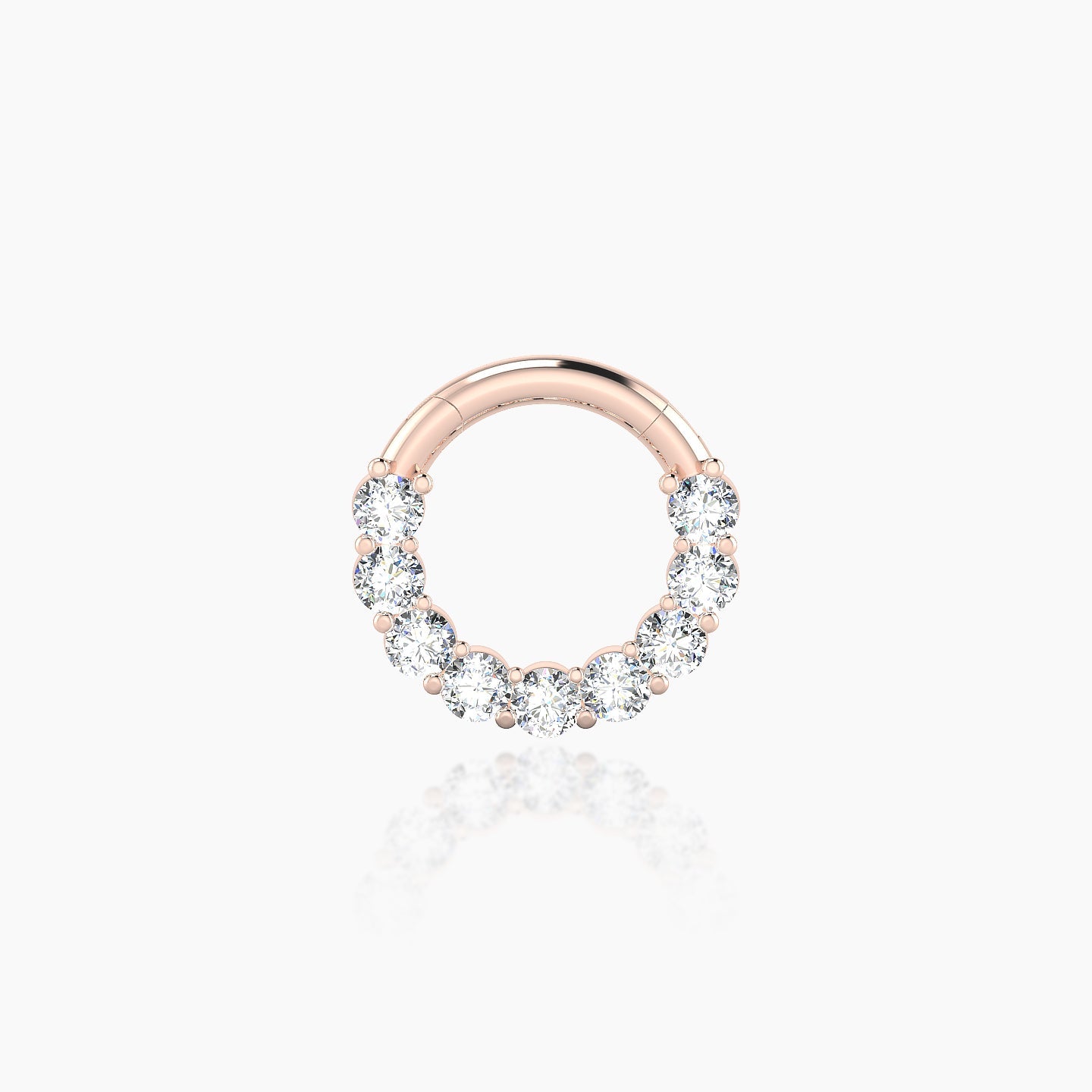 Vesta | 18k Rose Gold 6.5 mm Diamond Daith Piercing