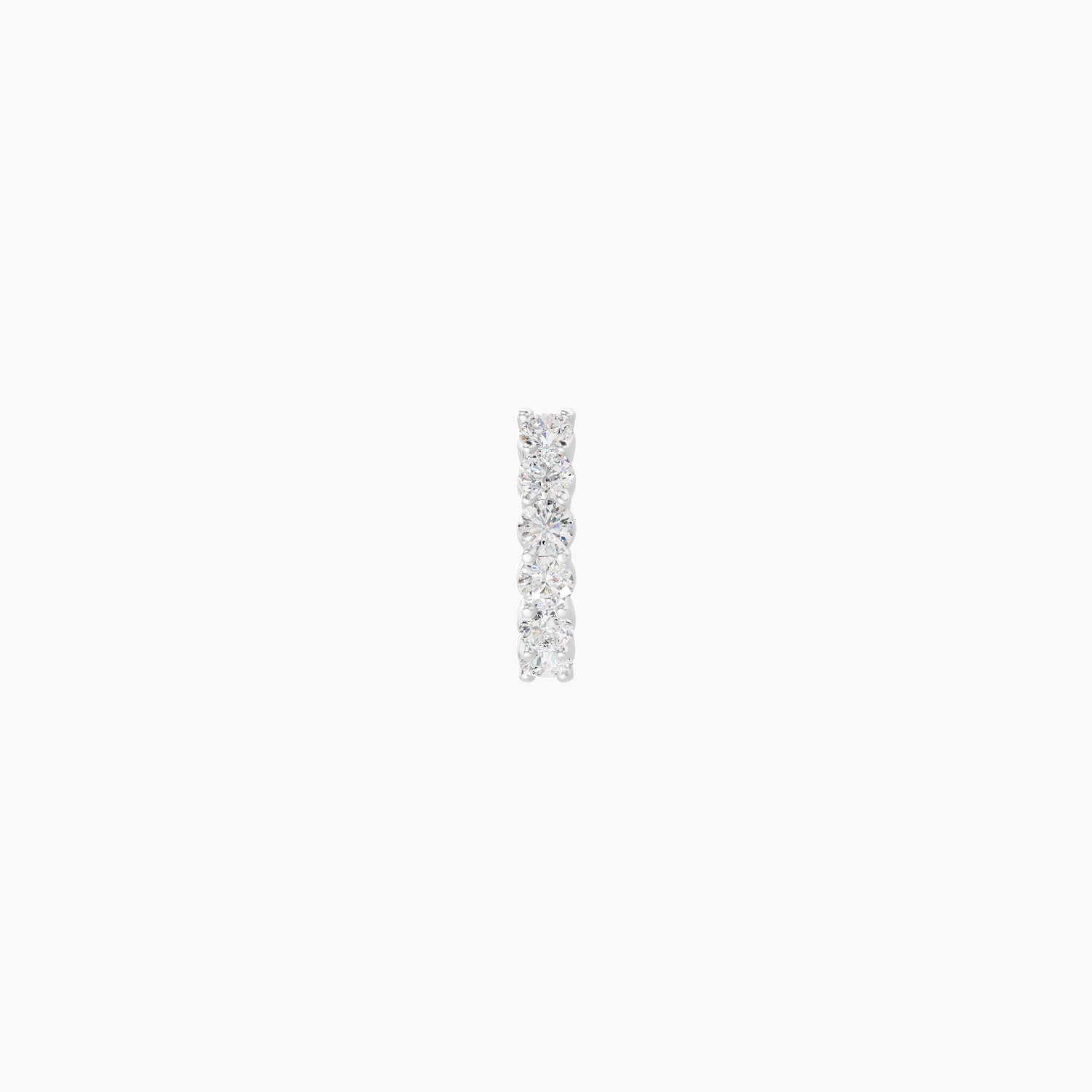 Vesta | 18k White Gold 6.5 mm Diamond Nose Ring Piercing