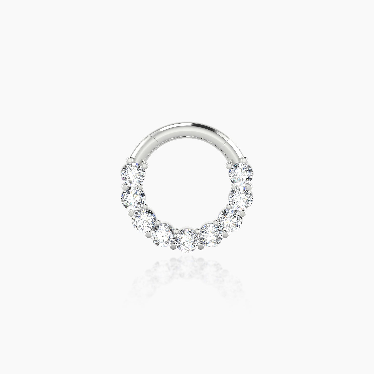 Vesta | 18k White Gold 6.5 mm Diamond Septum Piercing