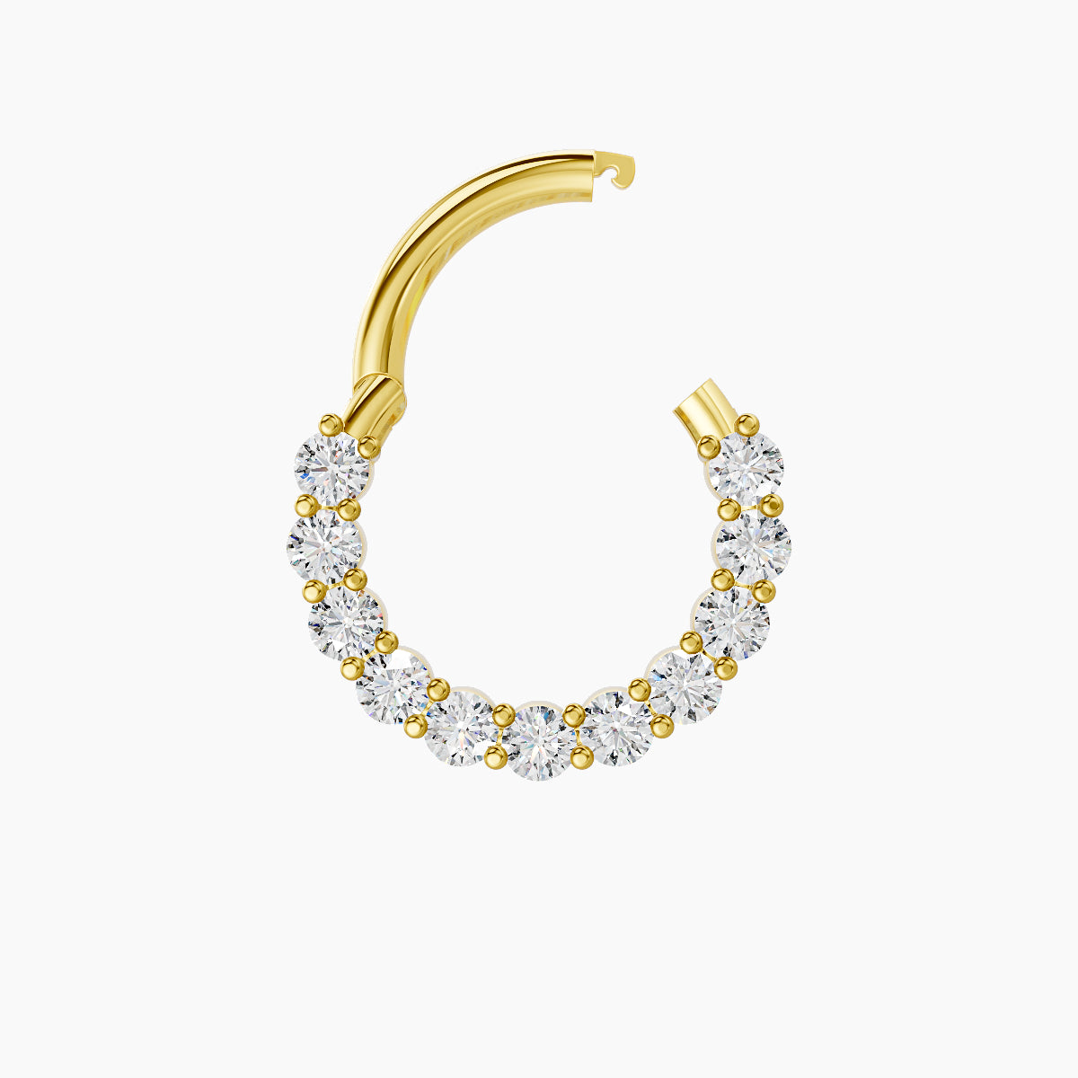 Vesta | 18k Yellow Gold 8 mm Diamond Daith Piercing