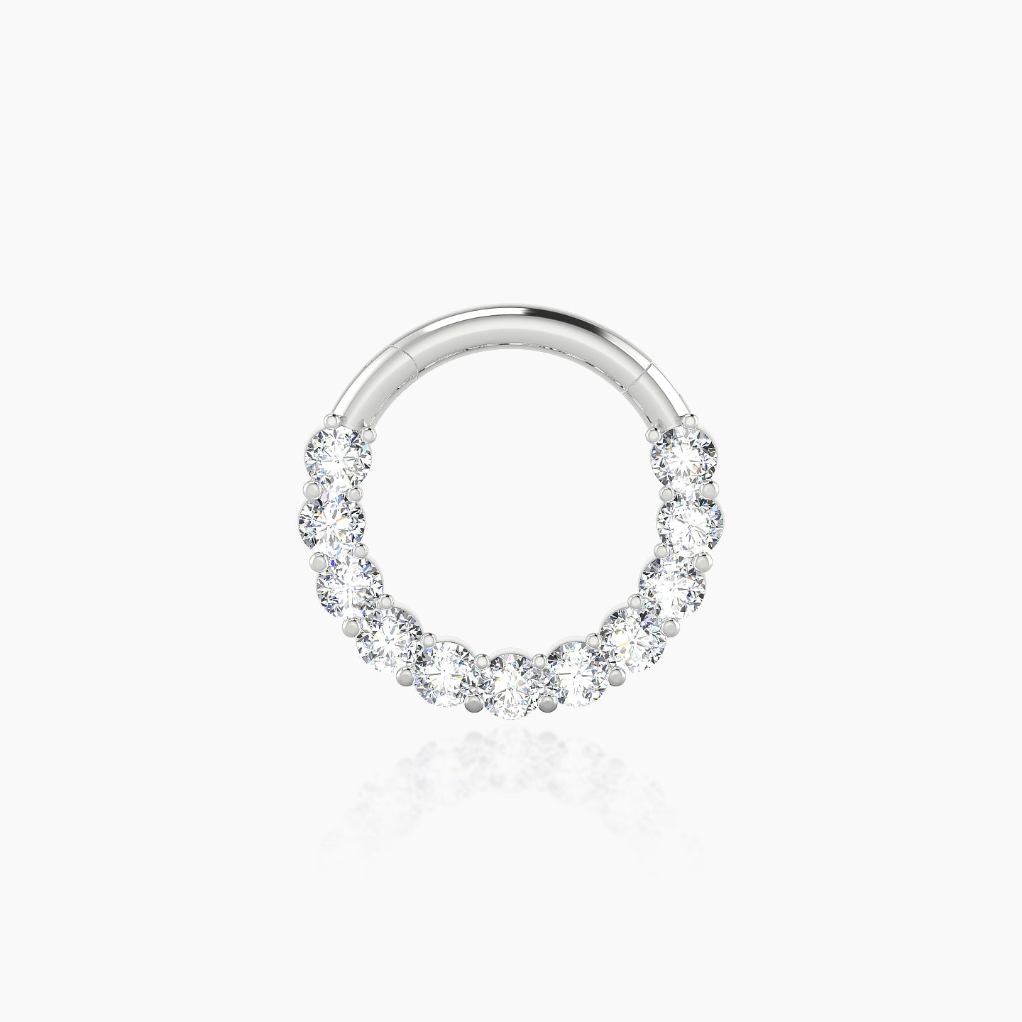 Vesta | 18k White Gold 8 mm Diamond Daith Piercing