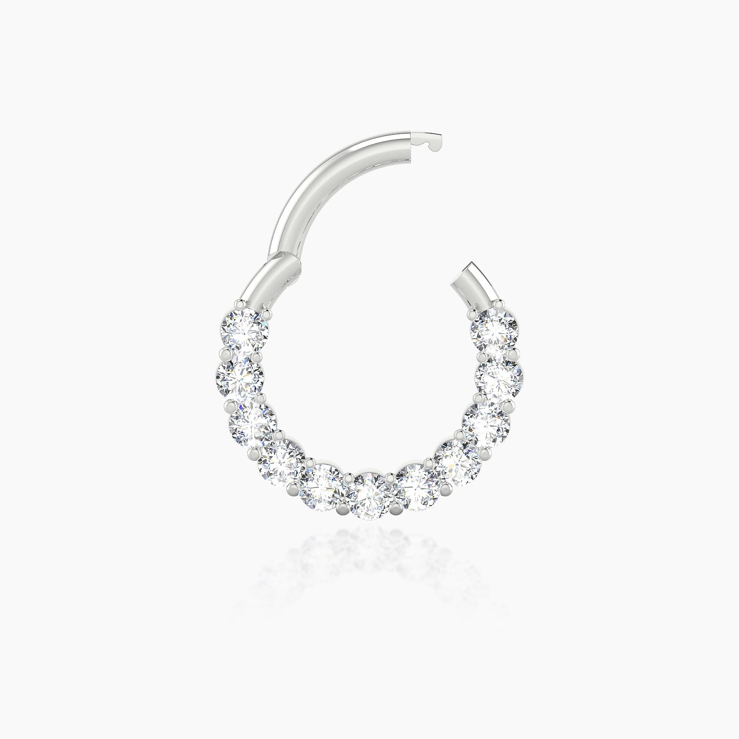 Vesta | 18k White Gold 8 mm Diamond Daith Piercing