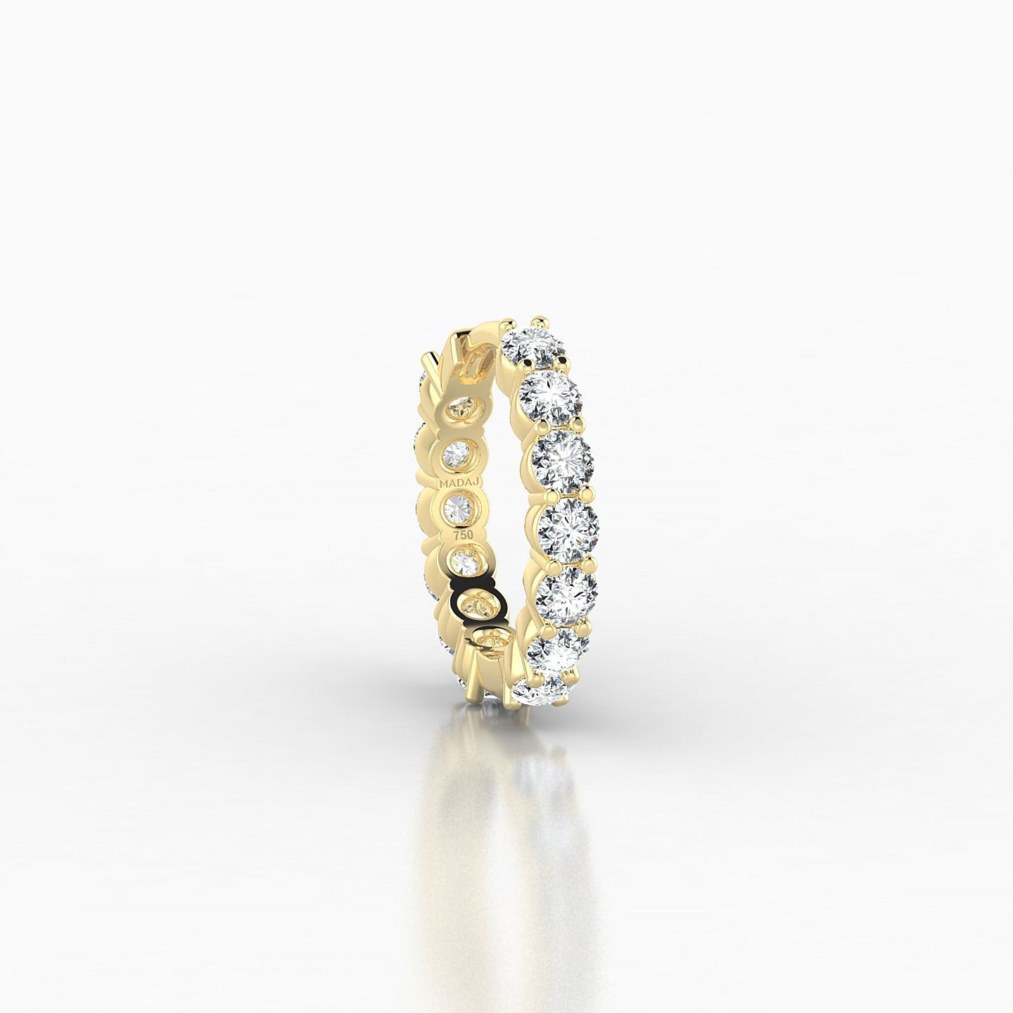 Vesta | 18k Yellow Gold 8 mm Diamond Nose Ring Piercing
