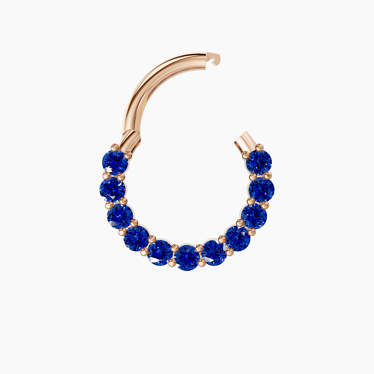 Vesta | 18k Rose Gold 8 mm Sapphire Septum Piercing