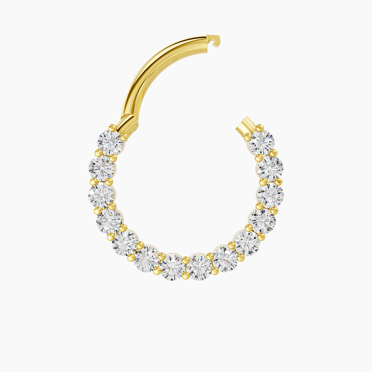 Vesta | 18k Yellow Gold 9.5 mm Diamond Daith Piercing