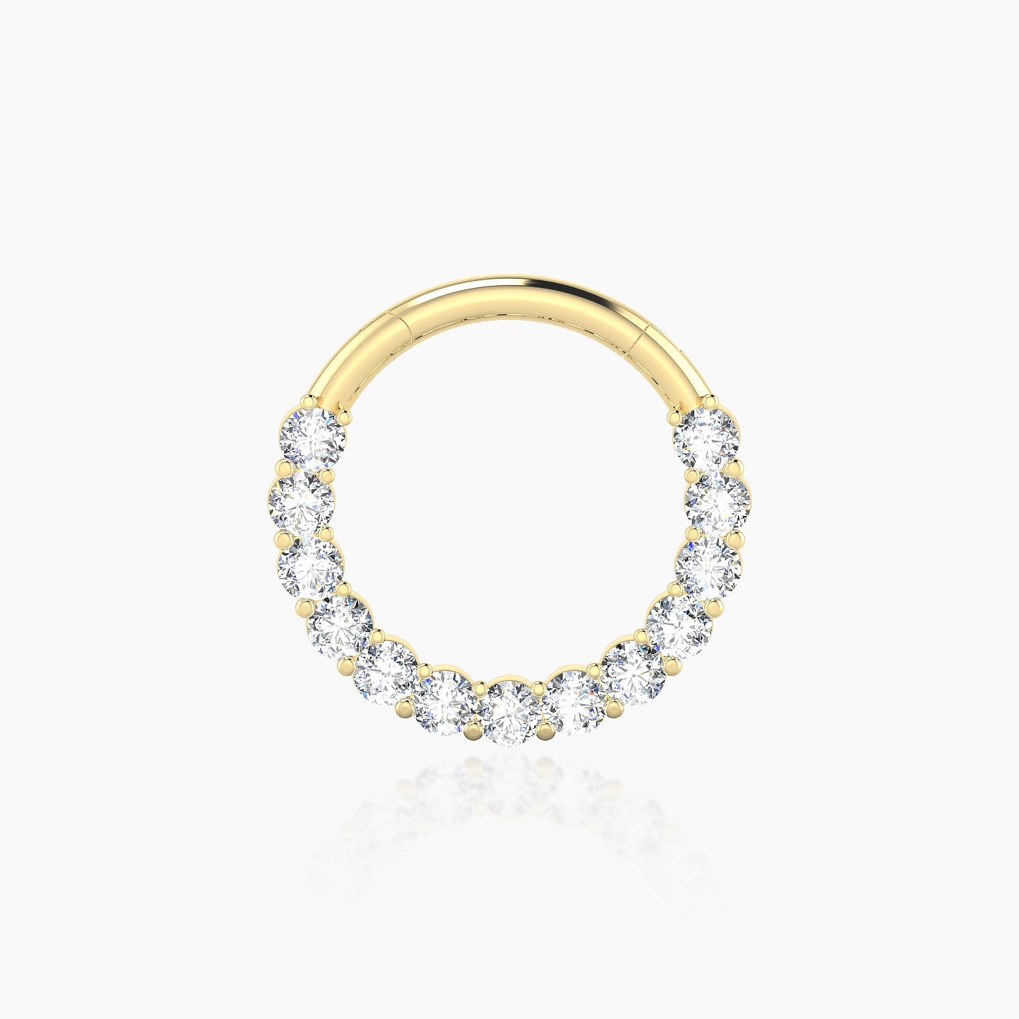 Vesta | 18k Yellow Gold 9.5 mm Diamond Daith Piercing