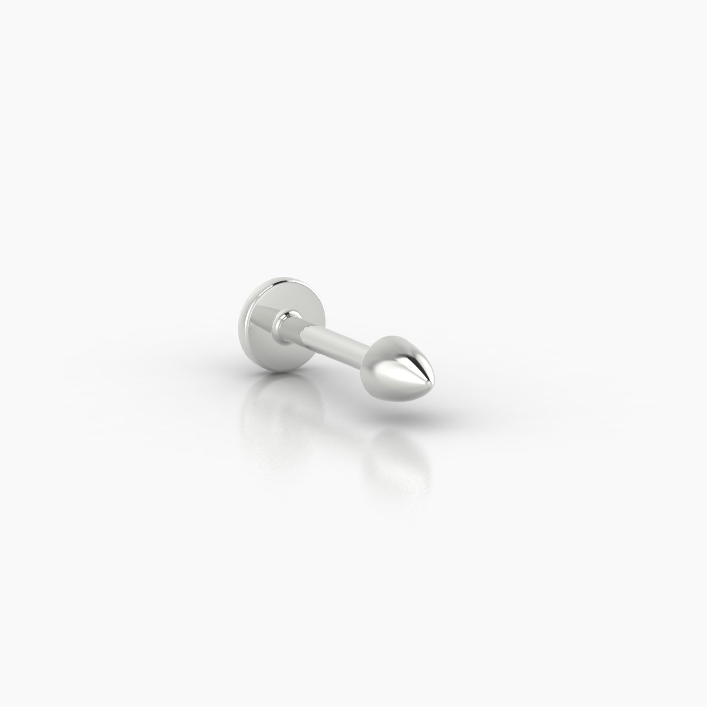 Xuan | 18k White Gold 3.5 x 2.5 mm 6.5 mm Spike Piercing