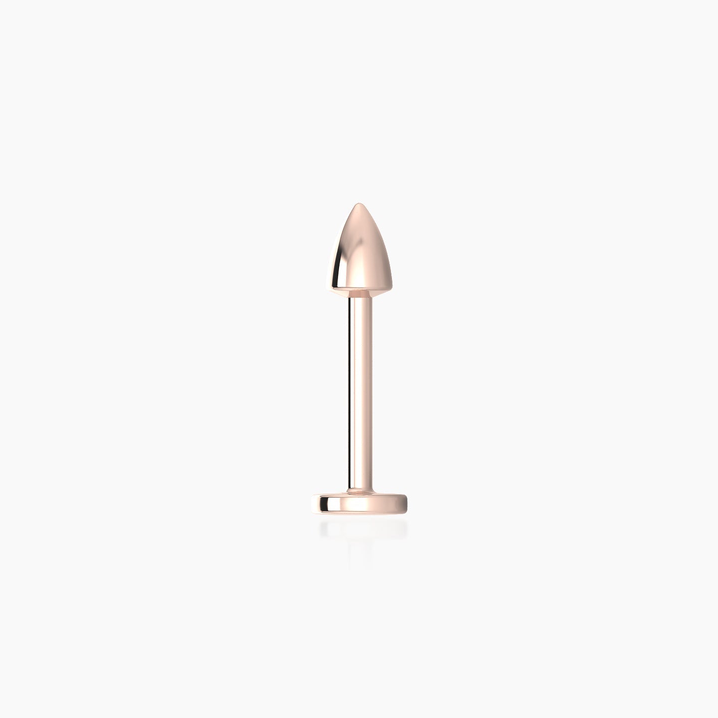 Xuan | 18k Rose Gold 3.5 x 2.5 mm 8 mm Spike Piercing