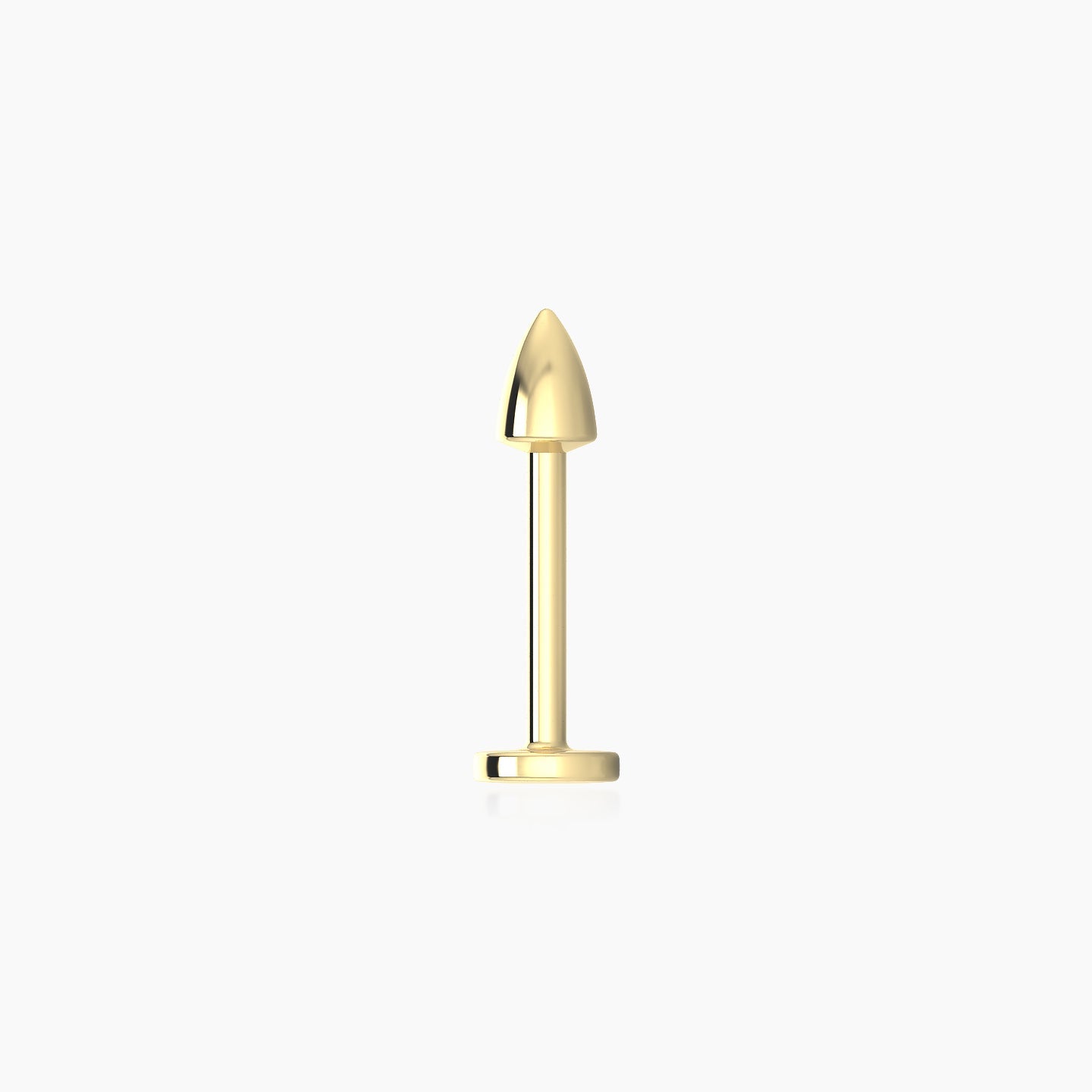 Xuan | 18k Yellow Gold 3.5 x 2.5 mm 8 mm Spike Piercing