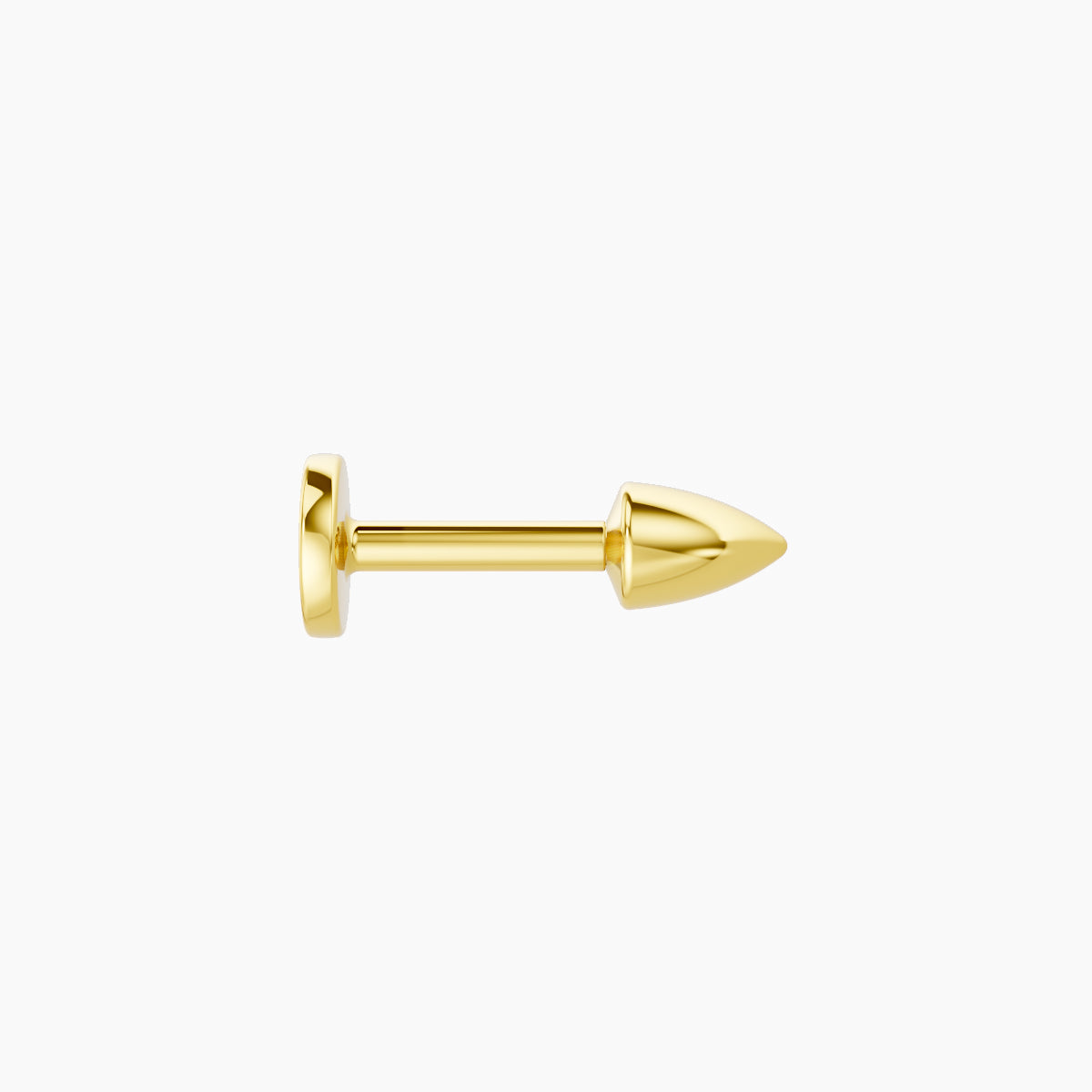 Xuan | 18k Yellow Gold 3.5 x 2.5 mm 5 mm Spike Piercing