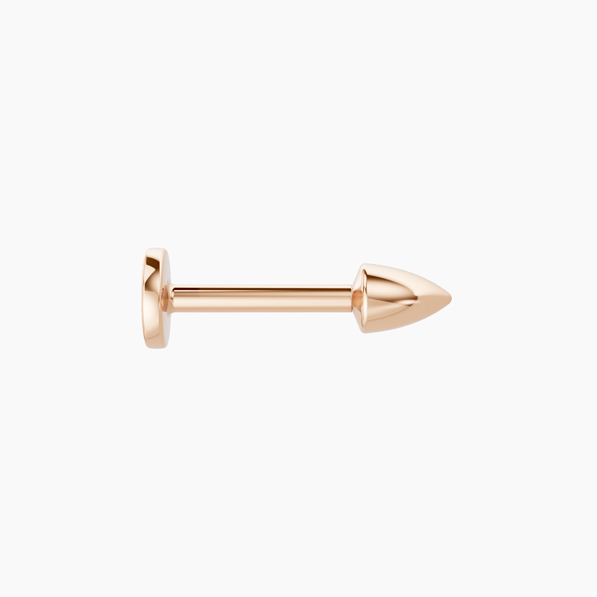 Xuan | 18k Rose Gold 3.5 x 2.5 mm 6.5 mm Spike Piercing