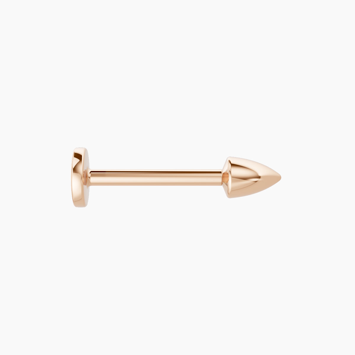 Xuan | 18k Rose Gold 3.5 x 2.5 mm 8 mm Spike Piercing