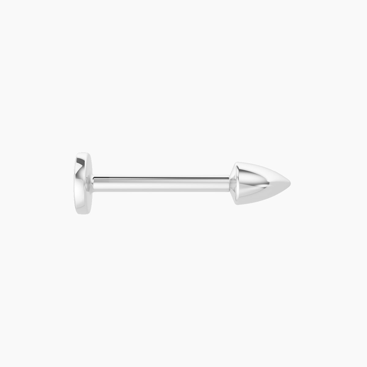 Xuan | 18k White Gold 3.5 x 2.5 mm 8 mm Spike Piercing
