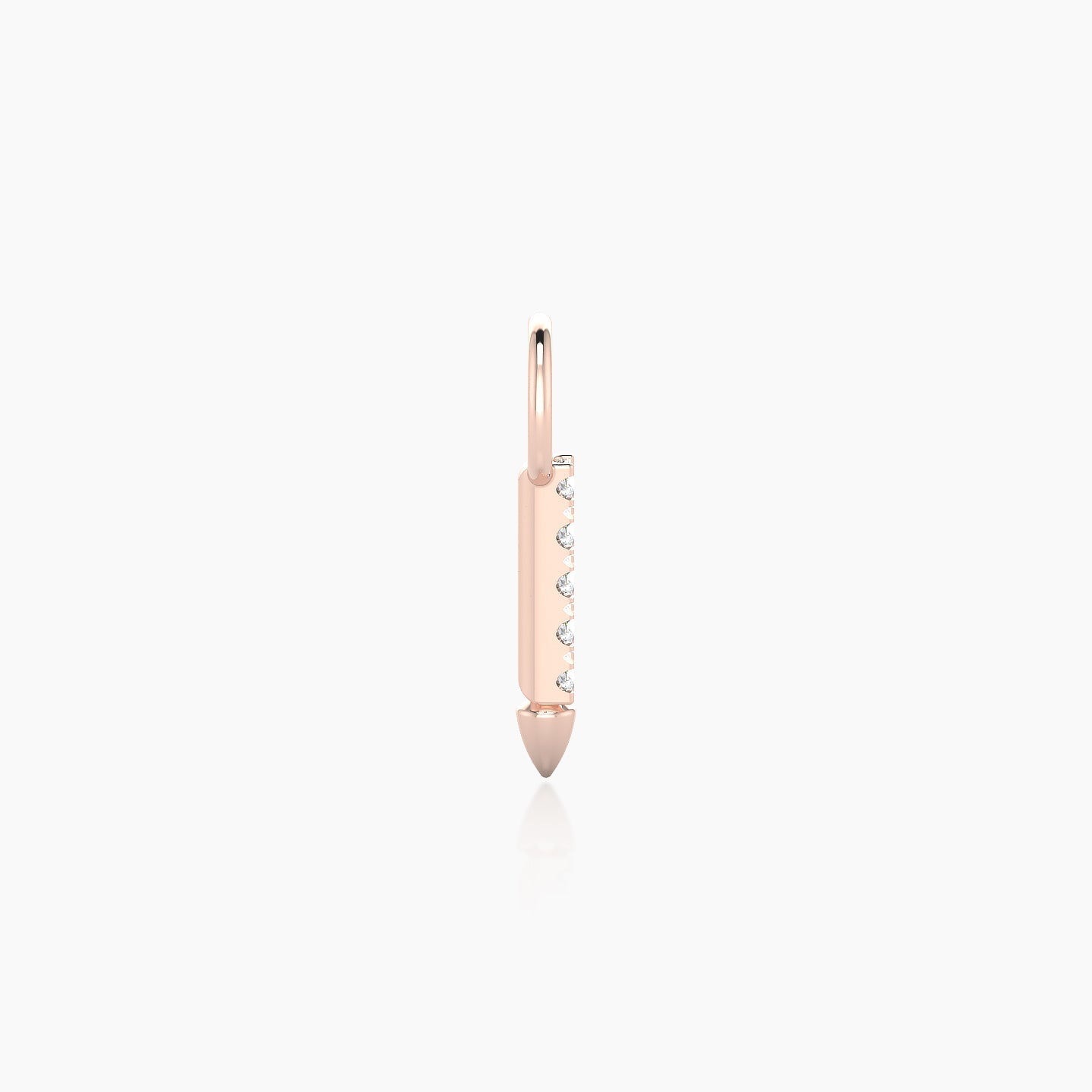 Xuan | 18k Rose Gold 8 mm Spike Diamond Charm