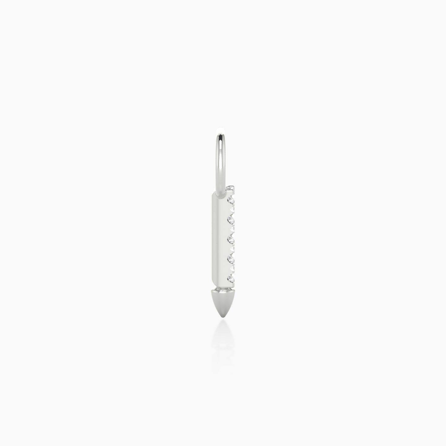 Xuan | 18k White Gold 8 mm Spike Diamond Charm