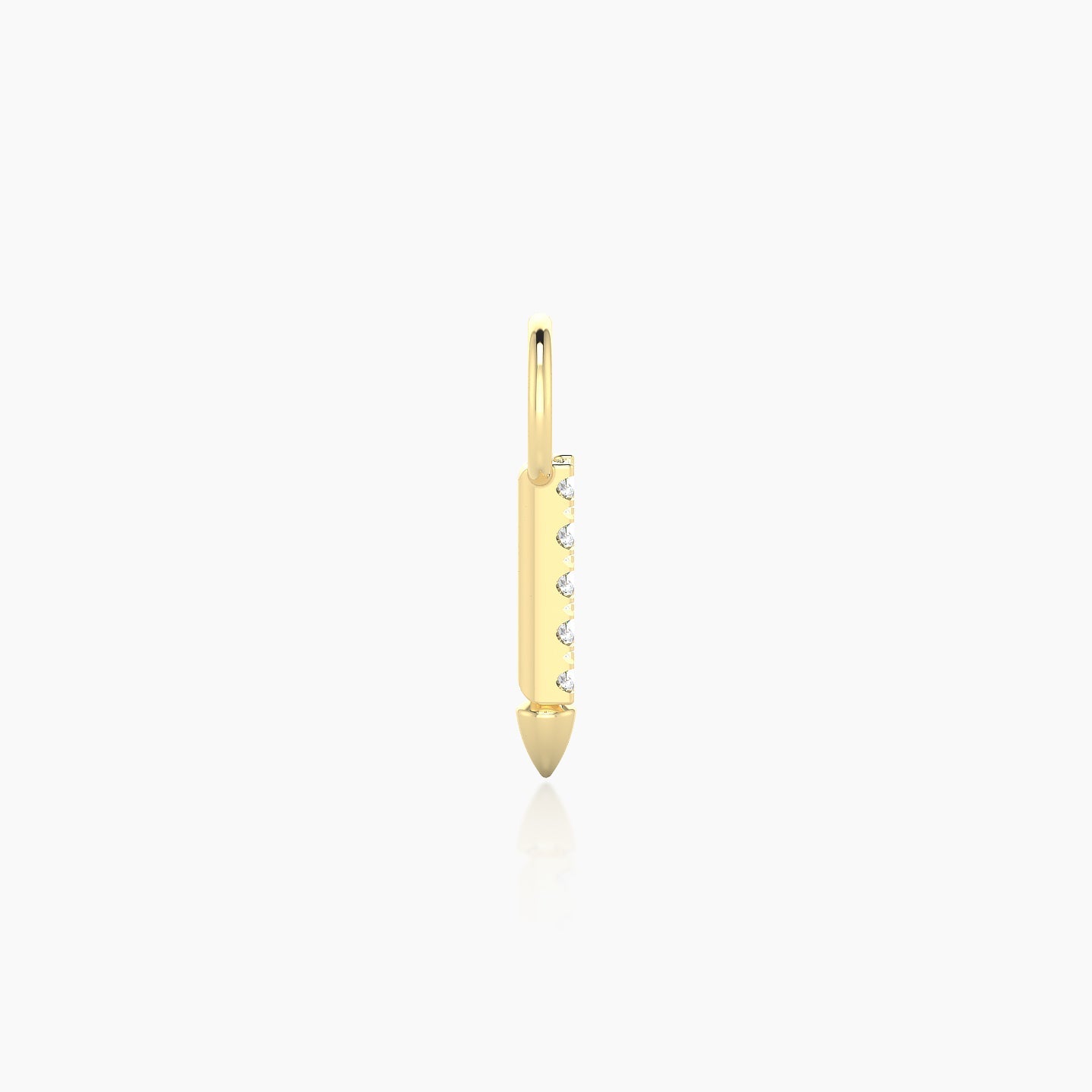 Xuan | 18k Yellow Gold 8 mm Spike Diamond Charm