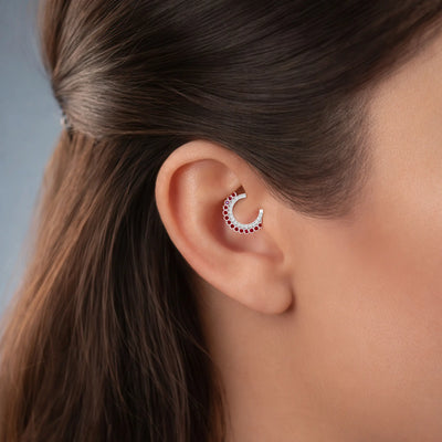 Daith Ruby Piercing