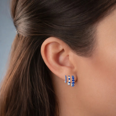 Lobe Sapphire Piercing