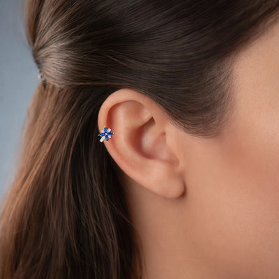 Helix Sapphire Piercing
