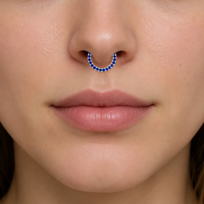 Septum Sapphire Piercing