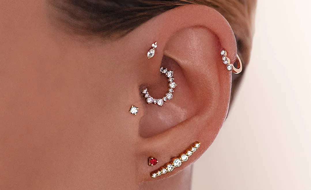 Daith Diamond Piercing Collection Banner 1