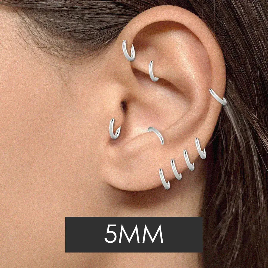 Hoop Piercing Size Guide 5mm