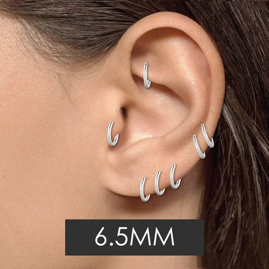 Hoop Piercing Size Guide 6.5mm